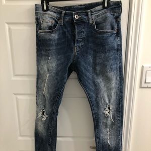 H&M WASHED OUT SKINNY JEAN